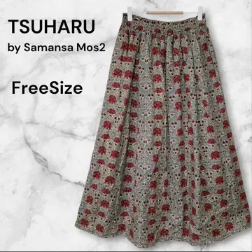 TSUHARU 츠하루 바이 사만사 모스모스 리버티 롱 스커트