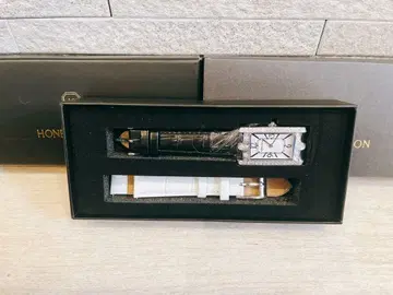 HONEY PISTON 쿼츠 손목시계 다이아몬드풍 장식 포함