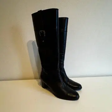 컨디션 최상 DIANA 다이애나 가죽 사이드 지퍼 롱 부츠 23cm