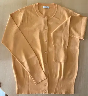 PLST 오렌지 가디건 L