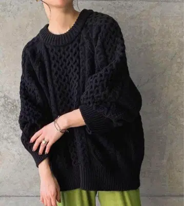 select moca by son 빈티지 라이크 케이블 니트