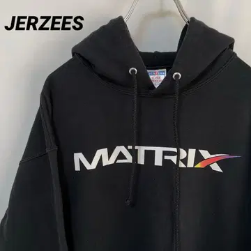 N-6002 JERZEES 미국 빈티지 의류 기업 로고 후드 맨투맨 L