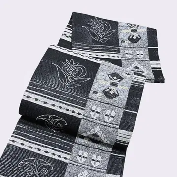 A 15 육통 무늬 후쿠로 오비 명품 [몽상] 금은사 당직 새상품급 포멀