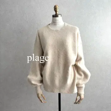 새상품급 정가 25,800엔 플라주 Fur 볼륨 소매 풀오버