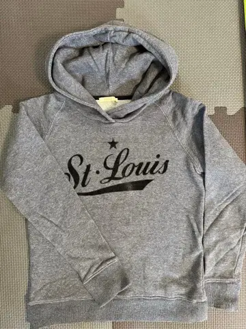 St. Louis 후드 부착 후드티 그레이