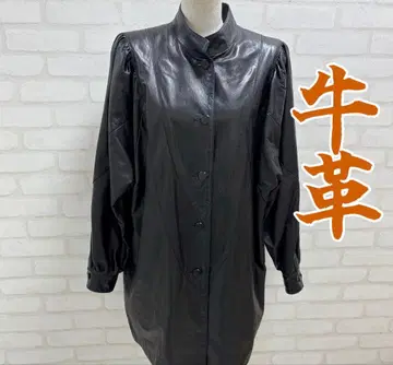 새상품급 소가죽 오버 사이즈 자켓 블랙