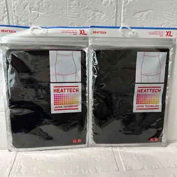 새상품/미개봉 유니클로 HEATTECH 블랙 바디 워머 XL 2개 세트