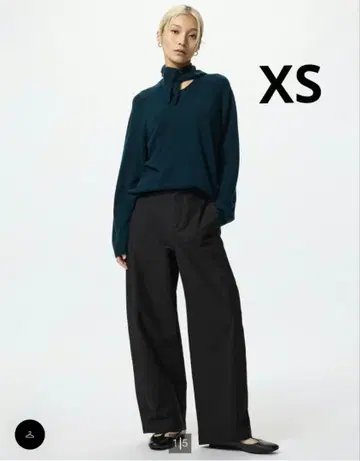 유니클로 저지 배럴 레그 팬츠 XS