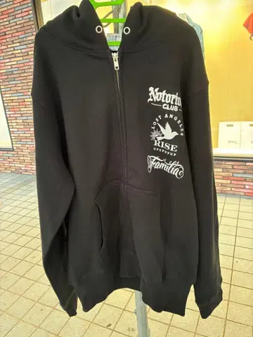 Notorious Club 블랙 풀 집업 후디 150