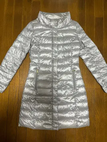 TAHARI 실버 롱 다운 자켓