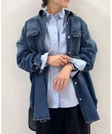 이번 시즌 새상품급 [ Healthy DENIM 콜라보 ] 오버 셔츠
