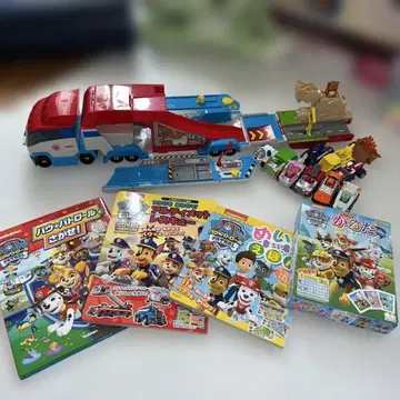 퍼피 구조대 롤러 다이캐스트 비클 세트 (책과 카르타 포함)