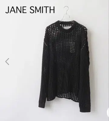 JANE SMITH 메쉬 편직 긴팔 니트