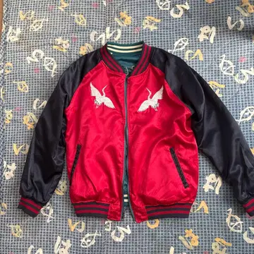 Bpoall 독수리 자수 빨검 리버서블 스카잔