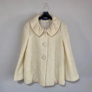 엠즈 그레이시 38 모헤어 울 둥근 카라 숏코트 자켓 DMW