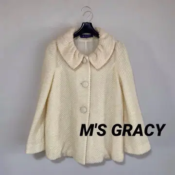 엠즈 그레이시 38 모헤어 울 둥근 카라 숏코트 자켓 DMW