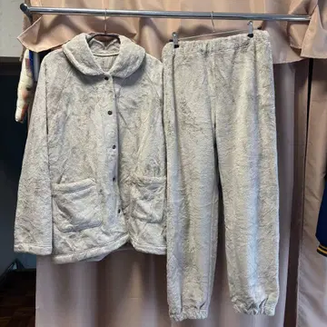 무인양품 여성용 M 사이즈 착용 담요 파자마 라이트 베이지