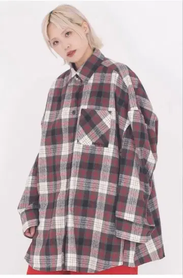 neuron 오버 체크 셔츠