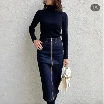 [새상품] LUGER by akko3839 데님 지퍼 타이트 스커트