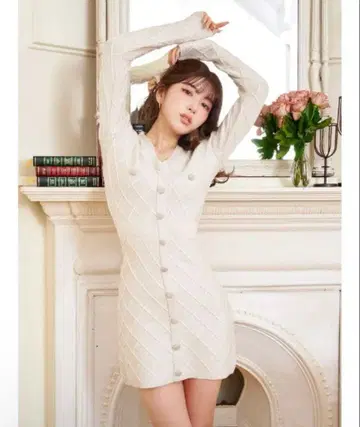 Darich 글리터 니트 미니 원피스