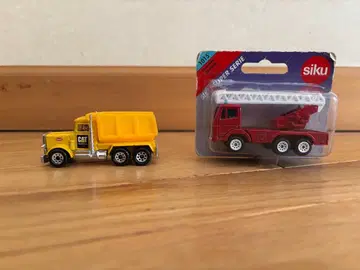 [미니카] CAT 덤프트럭 & Siku 트레일러 세트
