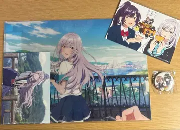 이로도쿠 세계의 내일부터 클리어 파일 & 엽서 세트 엽서 캔뱃지