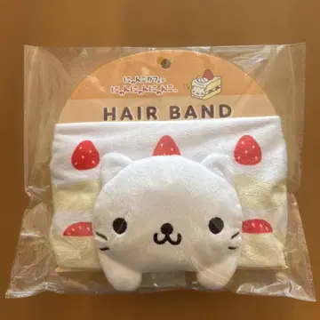 냥냥냥코 헤어밴드 산엑스 봉제 인형 헤어밴드