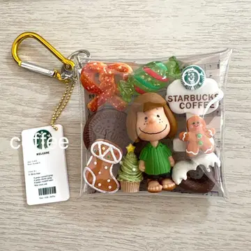 가챠 파우치 Xmas 페퍼민트 패티 그린 커피 카페