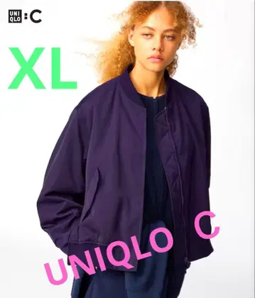UNIQLO C 이번 시즌 봄버 자켓 다크 퍼플 XL 시착만 한 상품