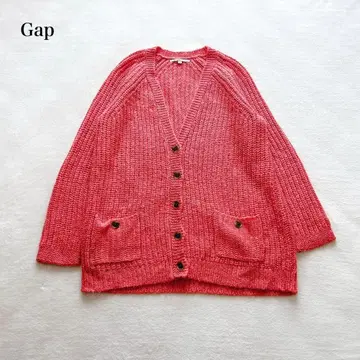 갭 알파카 블렌드 니트 가디건(L) V넥 오버 사이즈 성인