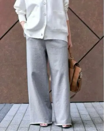 Spick & Span 맨투맨 루즈 팬츠 38 그레이