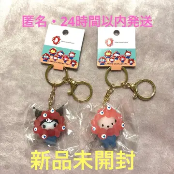 [ 새상품 ] 산리오 미야쿠미야쿠 클리어 컬러 키링 포차코 쿠로미