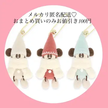 디즈니 크리스마스 릴린린 인형 배지 참 세트