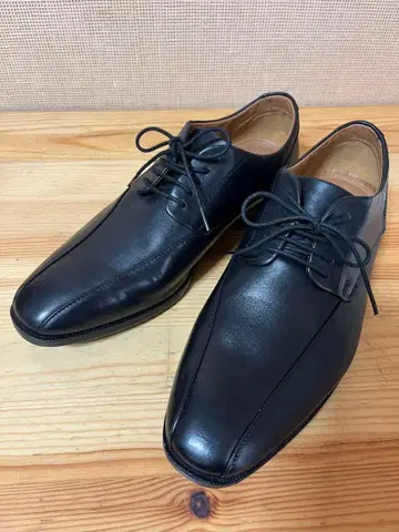 a128/컨디션 최상 클락스 길먼 모드 블랙 가죽 신발 25cm