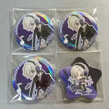 제5인격 사운드 웨이브 캔뱃지 4개 세트 묘지기 앤드류 크레스