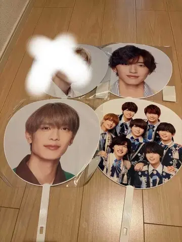 쟈니즈 부채 4개 세트 나니와단시