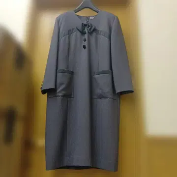 레나운룩 다크 그레이 원피스 수트 리본 포함