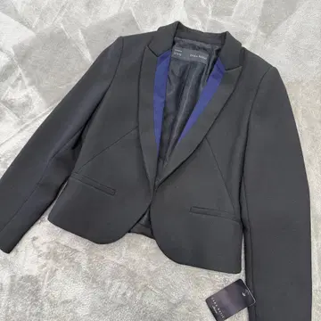 미사용 택 포함! ZARA BASIC 옷깃 컬러 블랙 네이비 XL