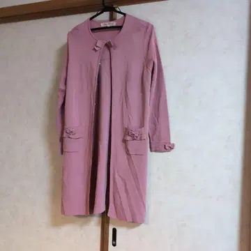 Super Beauty 핑크 롱 코트 42