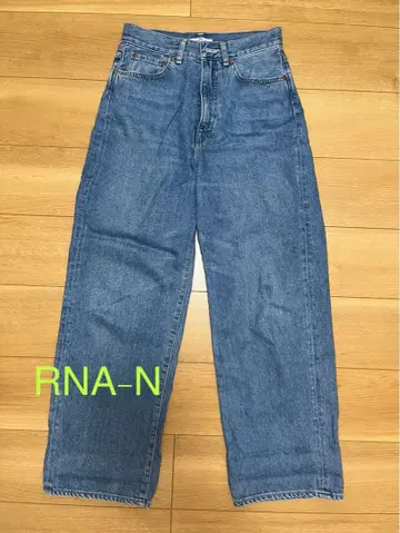 새상품급 RNA-N R-4077 데님 라이트 와이드 스트레이트