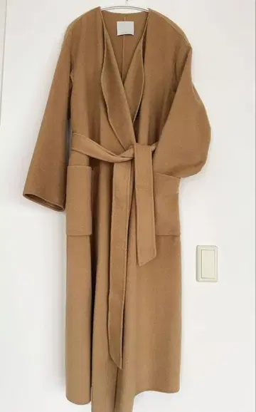 개럴개런트 카멜색 롱 코트 벨트 포함