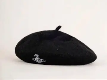 블랙 울 베레모 토성 혹성 자수 로고 포함