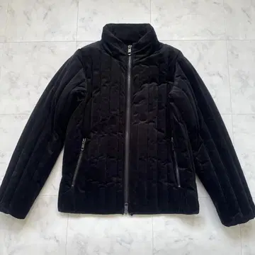 1PIU1UGUALE3 벨벳 다운 블루종 블랙 M