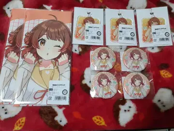 학마스 DMM 스크래치 캔뱃지 아크링 키링 천 포스터 하나미 유메