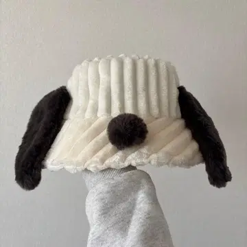 스누피 귀 달린 버킷햇