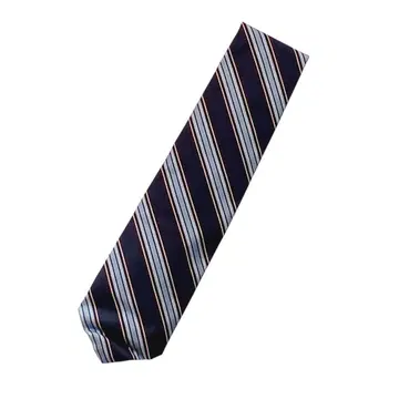 브룩스 브라더스 넥타이 스트라이프 블루 실크 100%