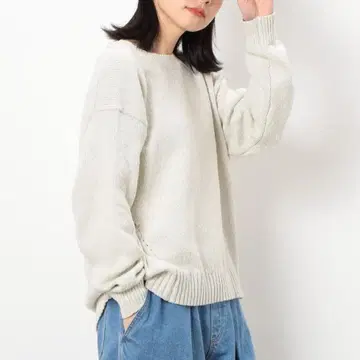 zG558 [ F ] ONIGIRI 니트 드롭 숄더 오버 사이즈