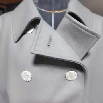 애니에스b 아이보리 하프 울 코트