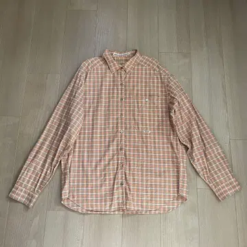 마드모아젤 논논 체크 셔츠 긴팔 코튼