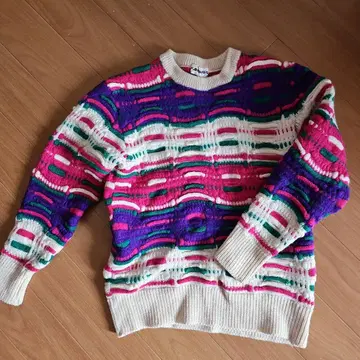 FLORIDA KEYS 기하학 패턴 니트 스웨터